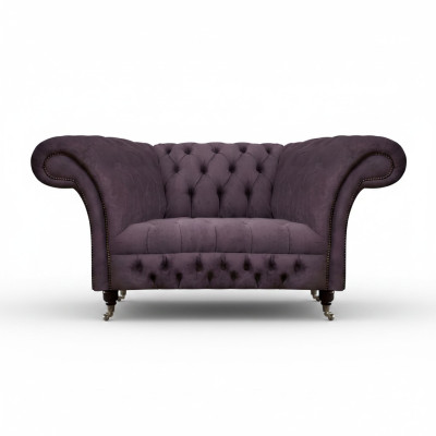 Chesterfield Sillón Muebles tapizados Sala de estar Asiento tapizado Tela de lujo Nuevo.