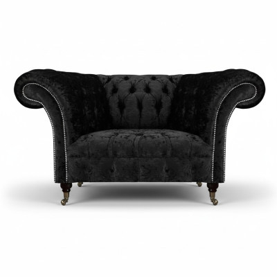Sala de estar de lujo sillón asiento tapizado Chesterfield mueble tapizado.