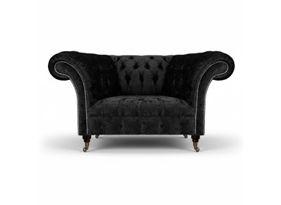 Sala de estar de lujo sillón asiento tapizado Chesterfield mueble tapizado.