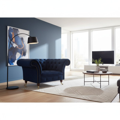 Muebles tapizados Chesterfield de diseño de lujo para la sala de estar