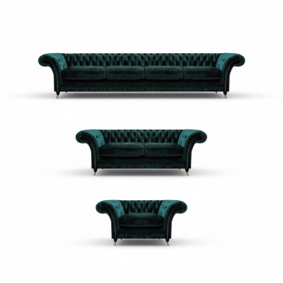 Conjunto de sofás de lujo de tela completo. Sofás, sillones para sala de estar nuevos.