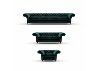 Conjunto de sofás de lujo de tela completo. Sofás, sillones para sala de estar nuevos.