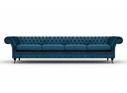 Sala de estar Chesterfield decoración sofá sofá cuatro plazas nuevo