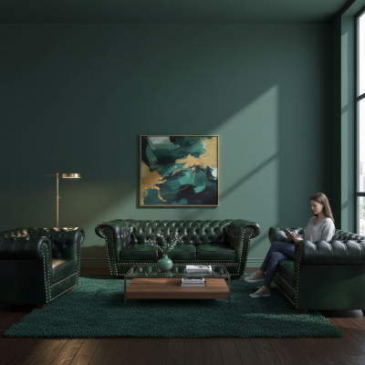 Sofá 3 piezas sala de estar 3+2+1 Diseño moderno Sillón Chesterfield