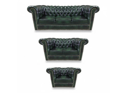 Sofá 3 piezas sala de estar 3+2+1 Diseño moderno Sillón Chesterfield