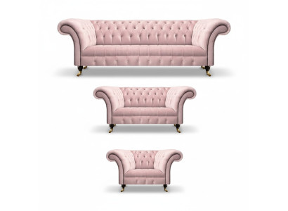 Conjunto completo de lujo para sala de estar nuevo sillones sofás Chesterfield muebles tapizados