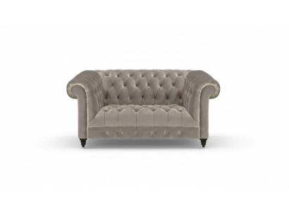 Sofá Chesterfield de dos plazas, decoración de muebles tapizados Chesterfield para la sala de estar.