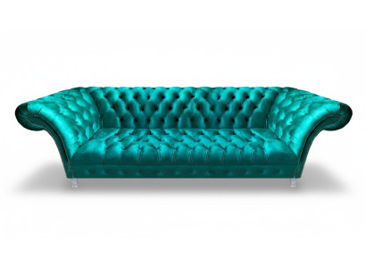 Chesterfield Lujo Moderno Sofá de tres plazas Sofá Diseñador Sala de estar Nuevo
