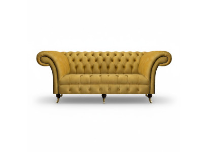 Chesterfield Muebles de lujo Sofá de tres plazas Sofá de tela Sofá acolchado Sala de estar