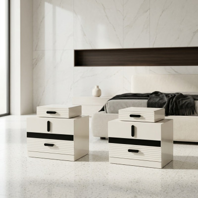 Móvil para dormitorio moderno completo 2x mesitas de diseño
