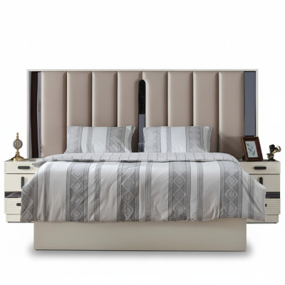 Muebles de lujo cama diseño dormitorio cama matrimonial tapizada camas modernas