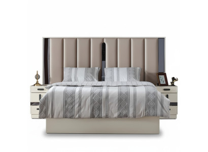 Muebles de lujo cama diseño dormitorio cama matrimonial tapizada camas modernas