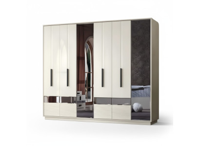 Diseño de muebles de madera armario de dormitorio armario de lujo moderno