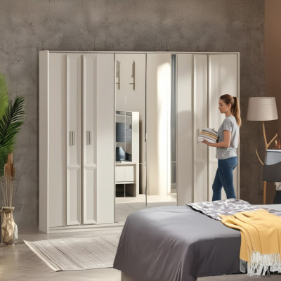 Móvil de lujo para dormitorio armario de madera diseño moderno