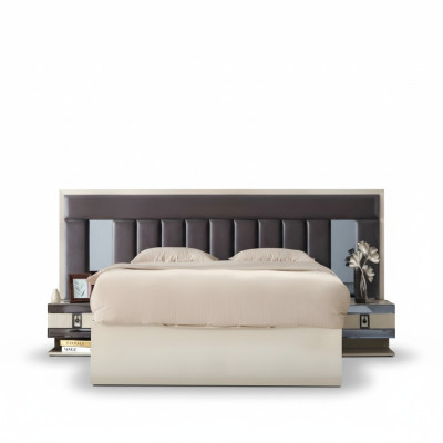 Cama de lujo moderna muebles de madera cama matrimonial diseño camas cama matrimonial