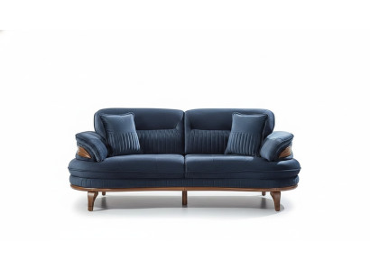 Sofá moderno de tres plazas con diseño de muebles tapizados para salón