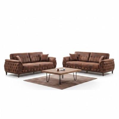 Conjunto de sofás 2x sofá de tres plazas diseño moderno