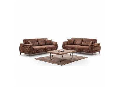 Conjunto de sofás 2x sofá de tres plazas diseño moderno