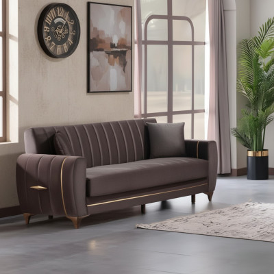 Sofá de 3 plazas diseño para salón muebles lujo moderno