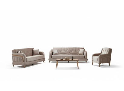 Conjunto de sofá de salón 3+3+1 plazas sofás modernos completos