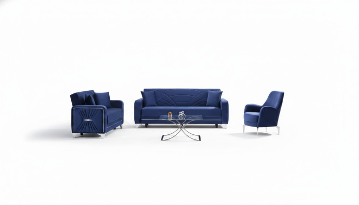 Sofá completo para salón 3+3+1 plazas diseño mobiliario conjunto de muebles tapizados