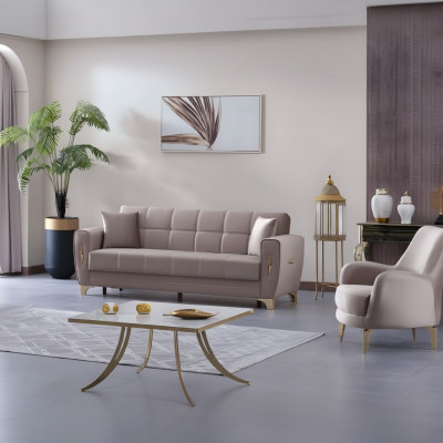 Sofá de diseño de lujo set 3+1 plazas para sala de estar