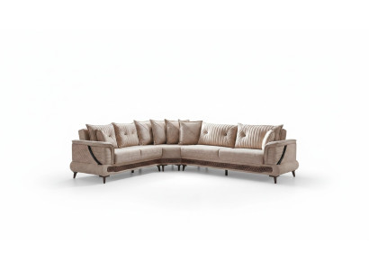 Sofá de diseño conjunto sofá en forma de L sillón esquina muebles de tela