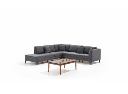 Sofá moderno en forma de L diseño salón sofá angular muebles de lujo