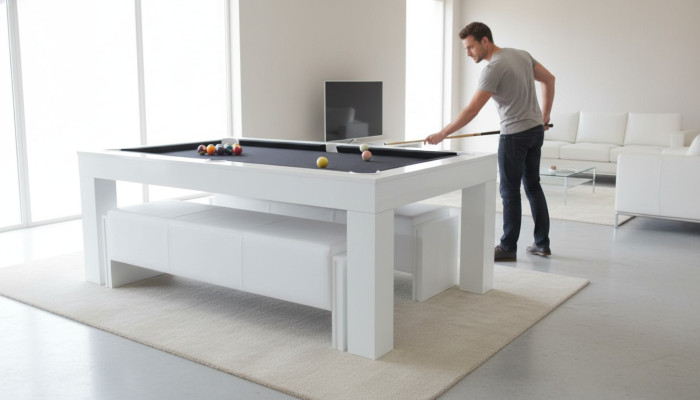 Mesa de billar Mesa de comedor 2 en 1 Mesa multifuncional Comedor Mesas de billar