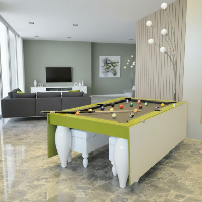 Mesa de comedor con opción de juego Mesa de billar Mesa combinada Comedor