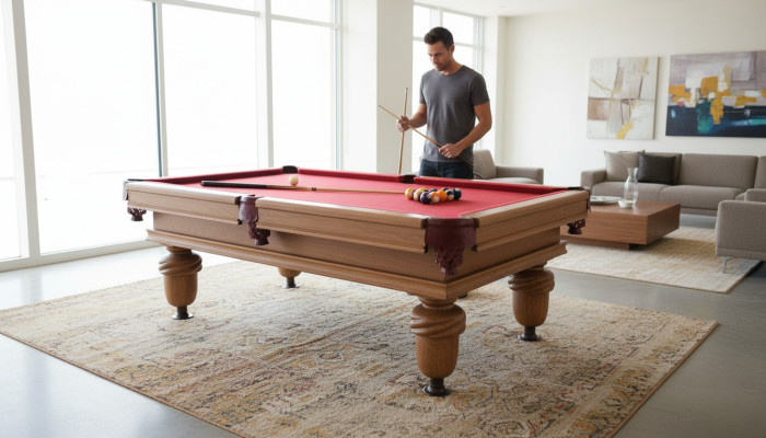 Mesa de billar de lujo Mesa de billar profesional Mesa de pool Mesa de juego 7ft