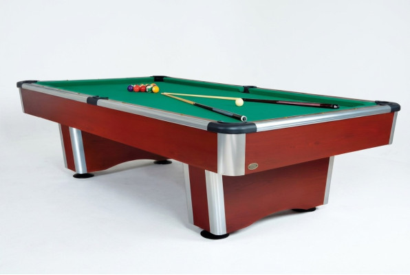 Mesa de billar moderna de madera maciza y aluminio