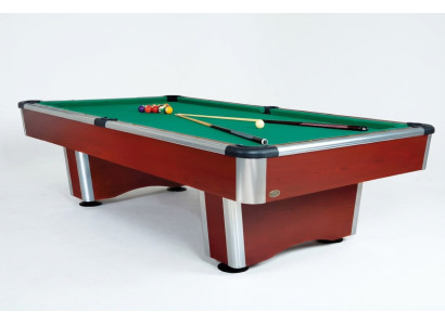 Mesa de billar moderna de madera maciza y aluminio