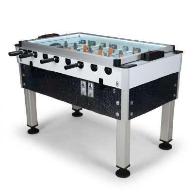 Futbolín profesional de aluminio y MDF gris