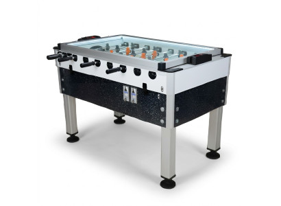 Futbolín profesional de aluminio y MDF gris