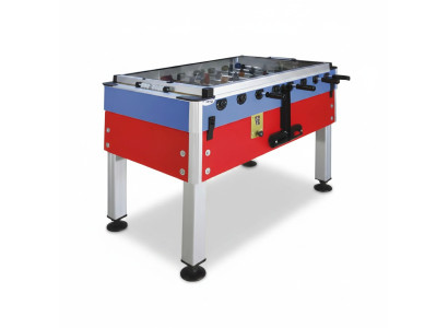 Mesa de futbolín profesional de aluminio y MDF rojo