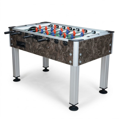 Mesa de futbolín de MDF de aluminio marrón de alta calidad con diseño moderno