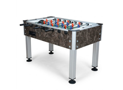 Mesa de futbolín de MDF de aluminio marrón de alta calidad con diseño moderno