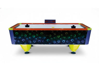 Mesa de air hockey moderna de plástico y aluminio multicolor