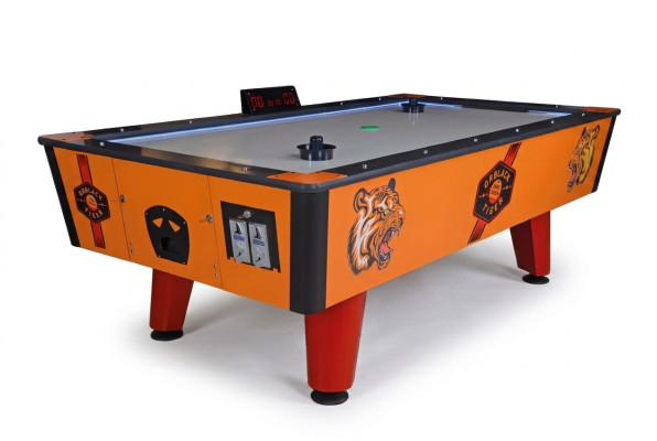 Mesa de Airhockey de plástico y metal naranja de diseño moderno