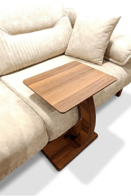 Mesa auxiliar rectangular de lujo para sala de estar, tablero de fibra de densidad media (MDF) en color marrón, nuevo.