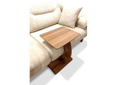 Mesa auxiliar rectangular de lujo para sala de estar, tablero de fibra de densidad media (MDF) en color marrón, nuevo.