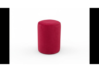 Taburete rosa con tapizado textil, marco de tableros de fibra de densidad media, taburete de lujo nuevo.