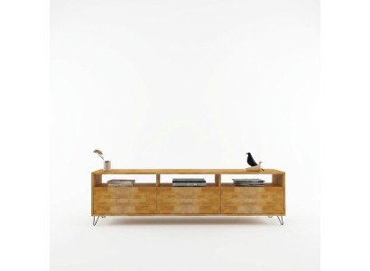 Sala de estar marrón  Aparador  Soporte de TV resistente  Muebles de madera modernos