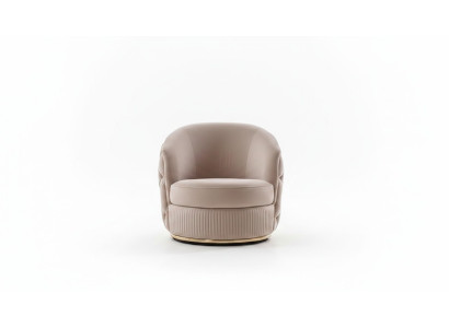 Sillón de diseño beige Chesterfield para sala de estar muebles tapizados de lujo