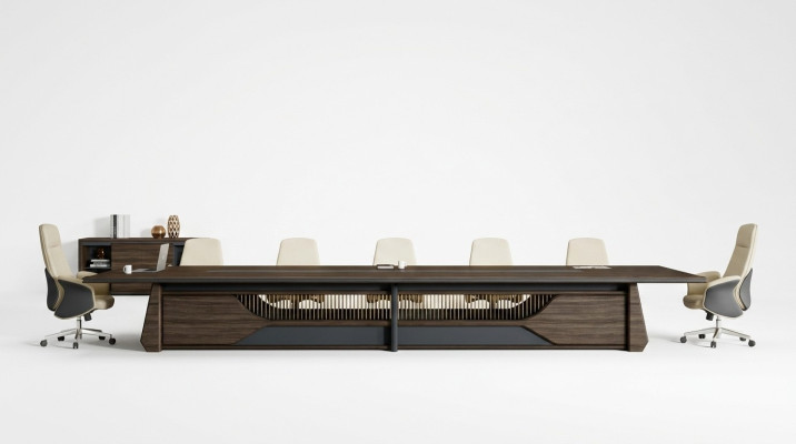 Sofá de cuero moderno marrón en el salón del diseñador de muebles de tres plazas.