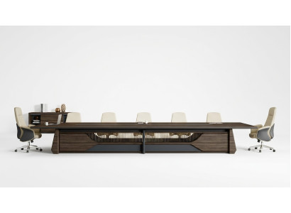 Sofá de cuero moderno marrón en el salón del diseñador de muebles de tres plazas.