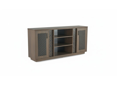 Armario Archivador Aparador Marrón Negro Diseño Moderno Bicolor Diseño Moderno
