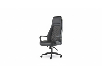 Silla de oficina negro, sillón giratorio, moderno, con ruedas de cuero para la oficina.