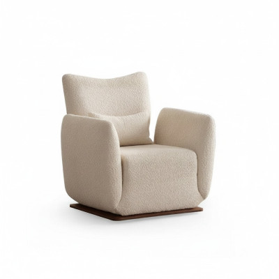 Sillón de diseño lounge club tapizado de lujo